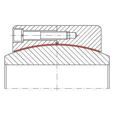 大的關(guān)節(jié)軸承 GE950-DW-2RS2, 根據(jù) DIN ISO 12 240-1 標(biāo)準(zhǔn), 免維護(hù)，兩側(cè)密封
