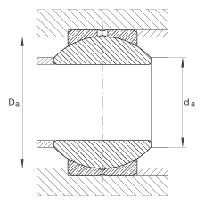 關節(jié)軸承 GE18-PB, 根據(jù) DIN ISO 12 240-1 標準，尺寸系列 K，需維護