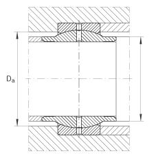 關節(jié)軸承 GE25-LO, 根據(jù) DIN ISO 12 240-1 標準，需維護
